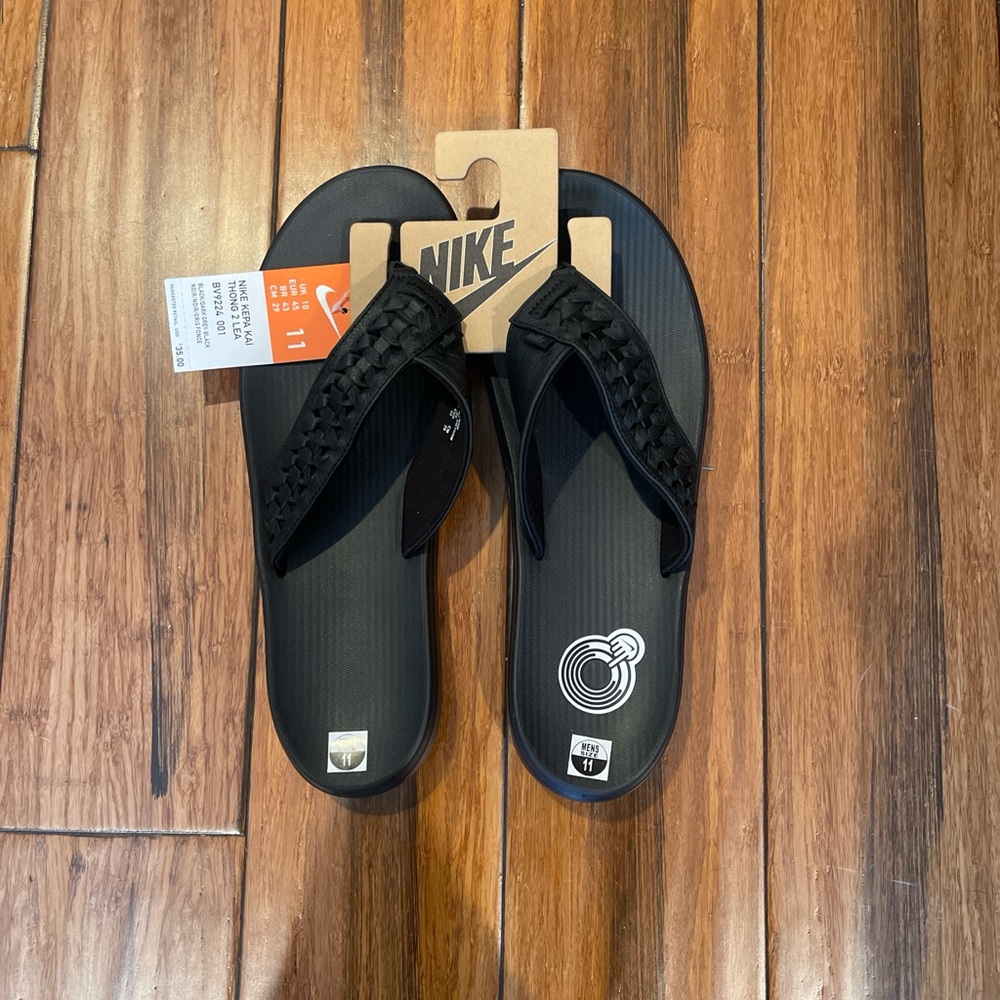 Nike Black Flip Flops Size 11